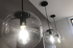 Circular hanging lights